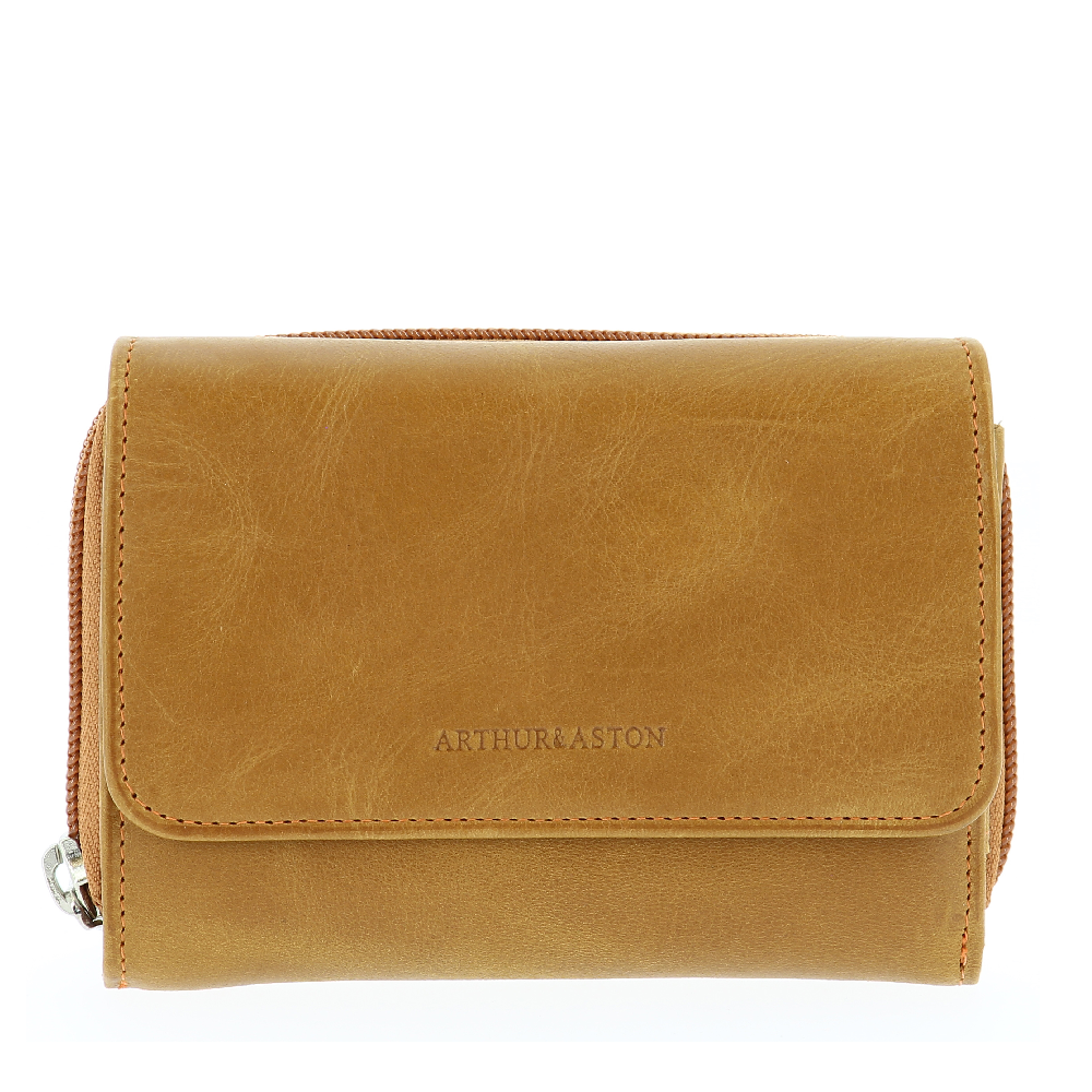 Porte-monnaie et cartes en cuir huilé Rose
