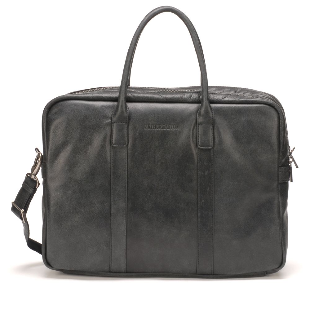 Large Diego leather briefcase