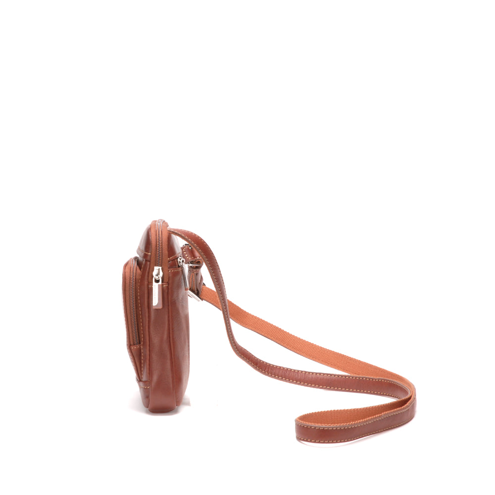 Small body bag Pablo model in dipped leather