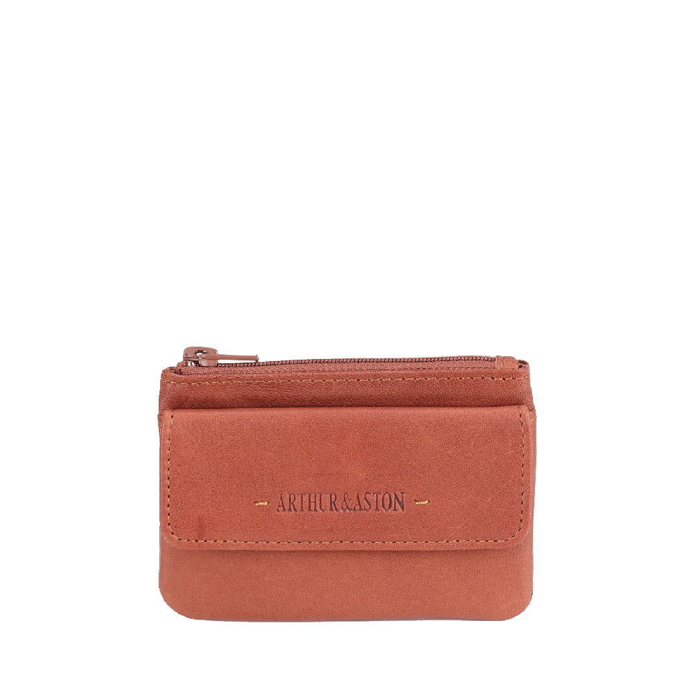 Porte-monnaie zippée cuir Johany
