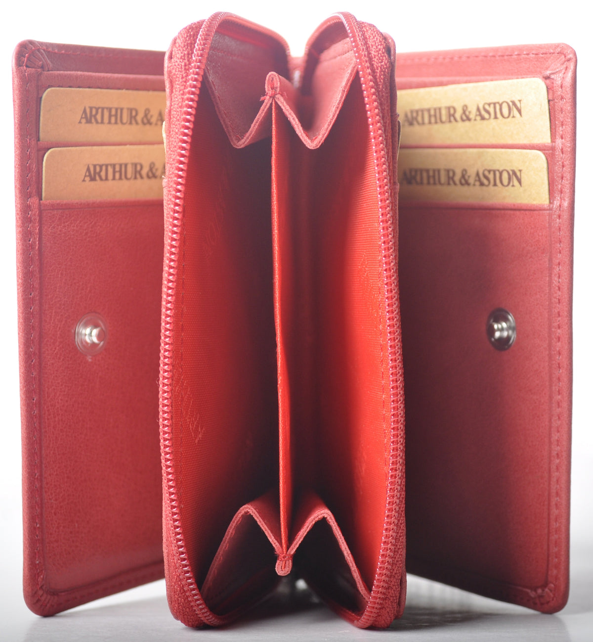 Oiled Leather Wallet and Card Holder Pink