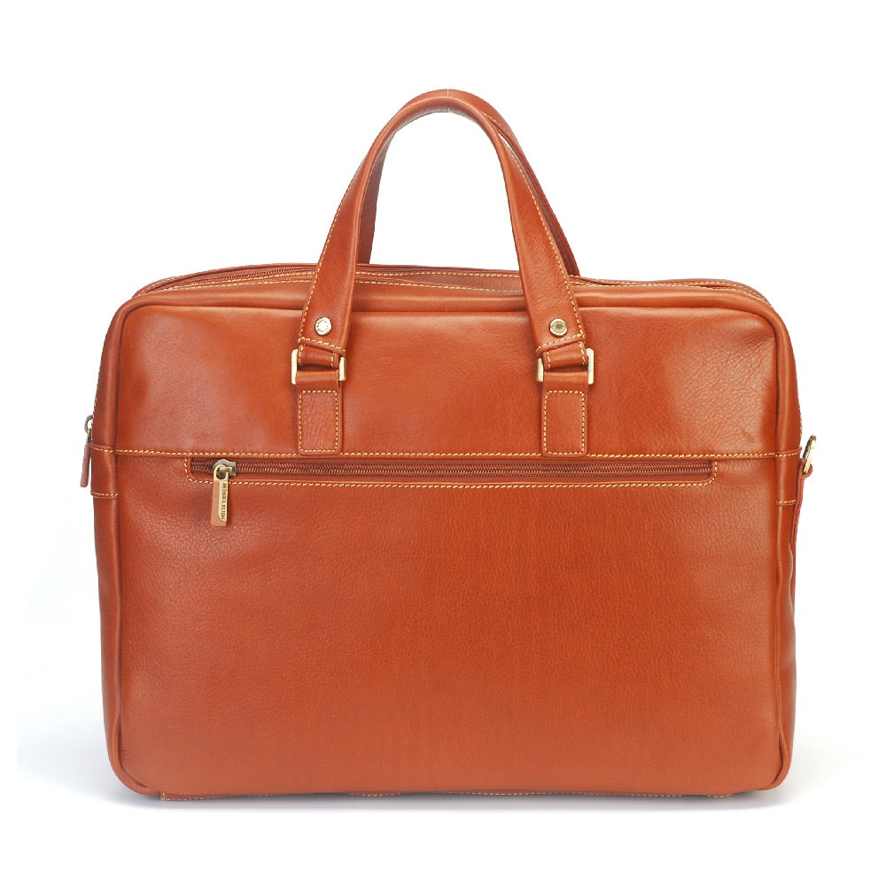 Paul leather 2-gusset document holder