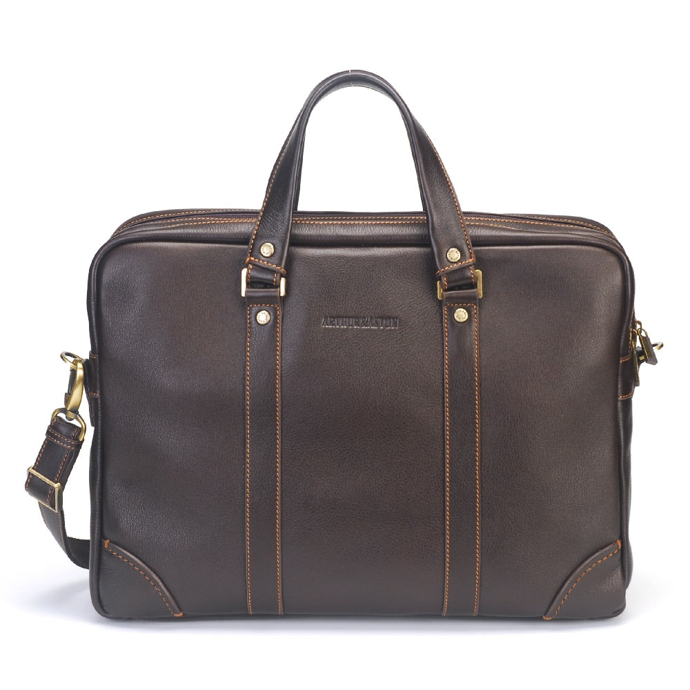 Paul leather 2-gusset document holder
