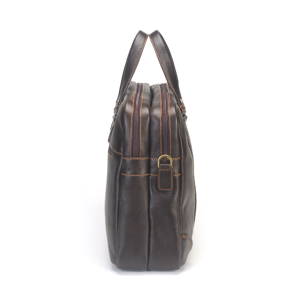 Paul leather 2-gusset document holder