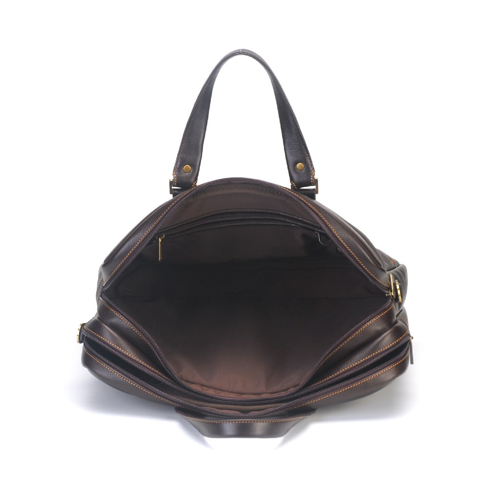 Paul leather 2-gusset document holder