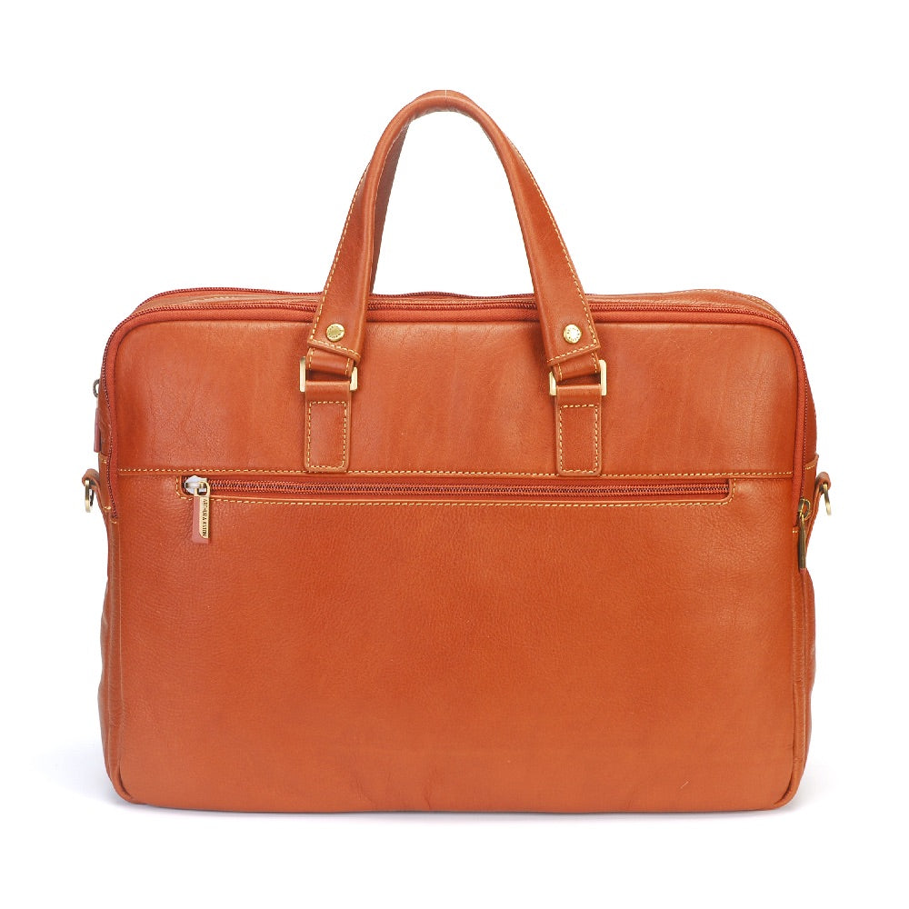 Paul leather 3-gusset document holder