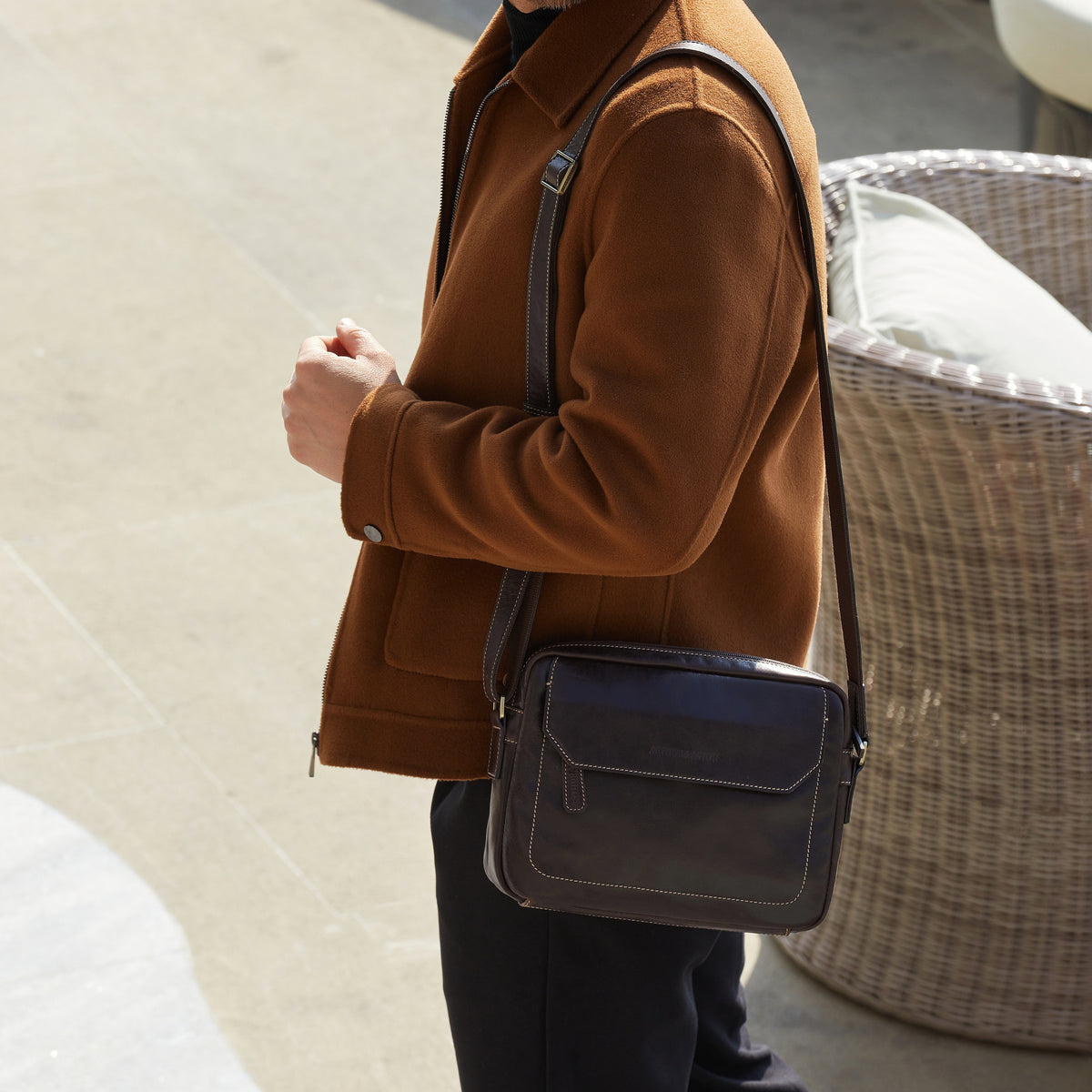 Martin Leather Crossbody Bag