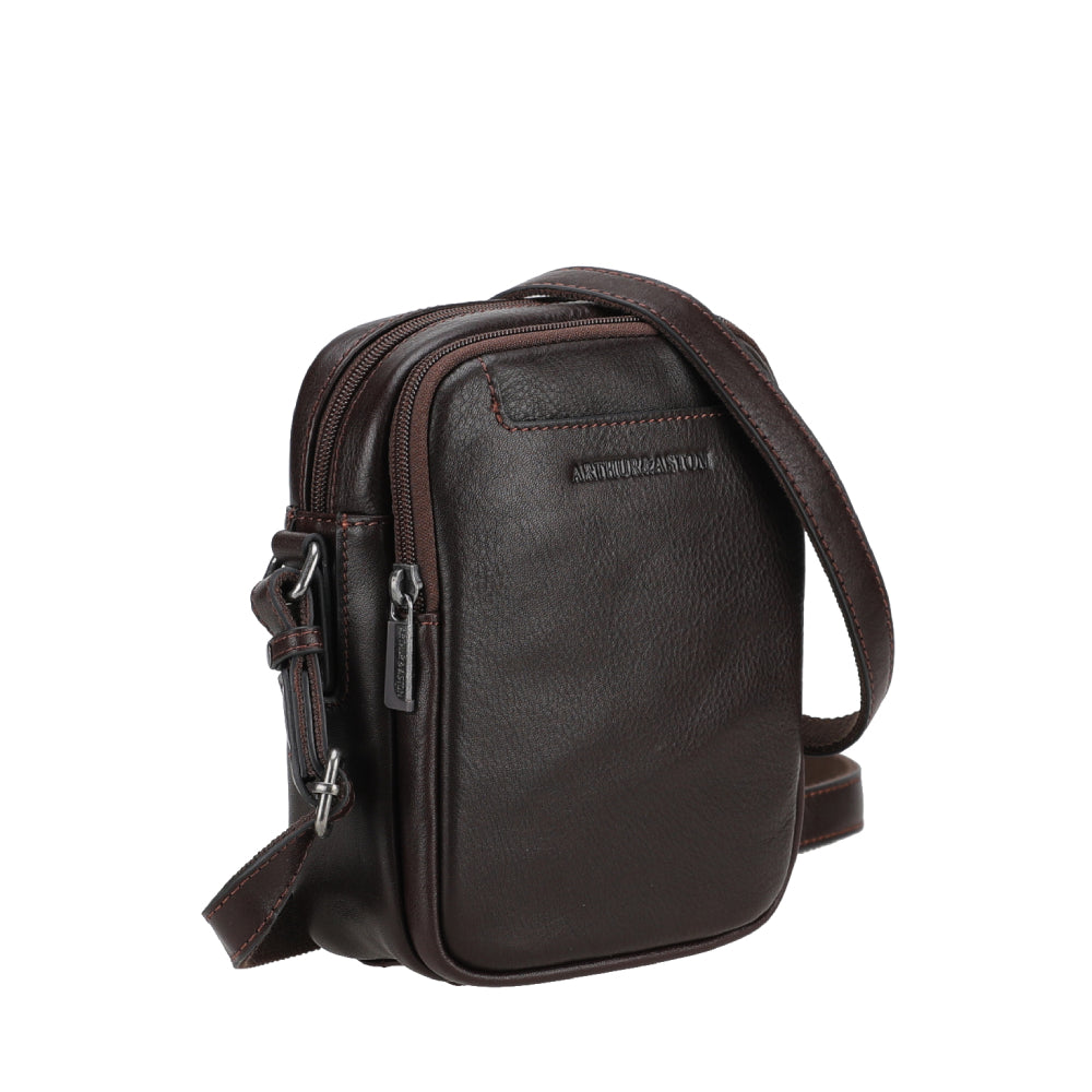 Leon Leather Crossbody Bag