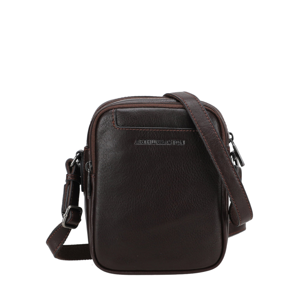 Leon Leather Crossbody Bag