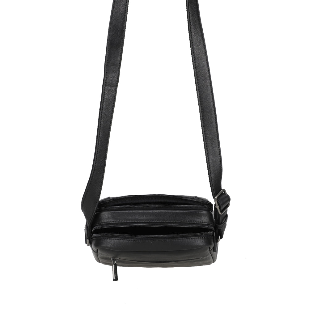 Leon Leather Crossbody Bag