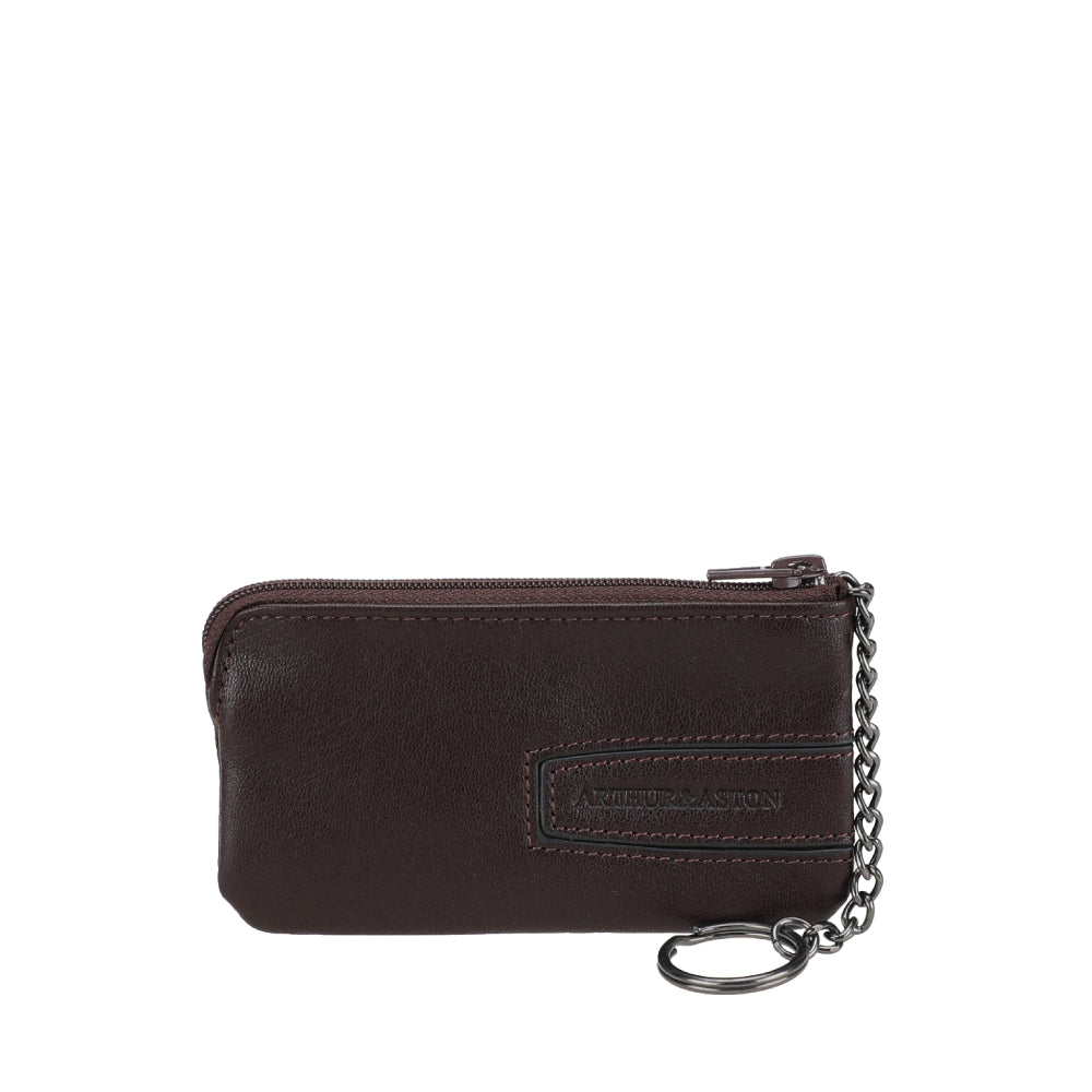 Léon Leather Zippered Coin Purse