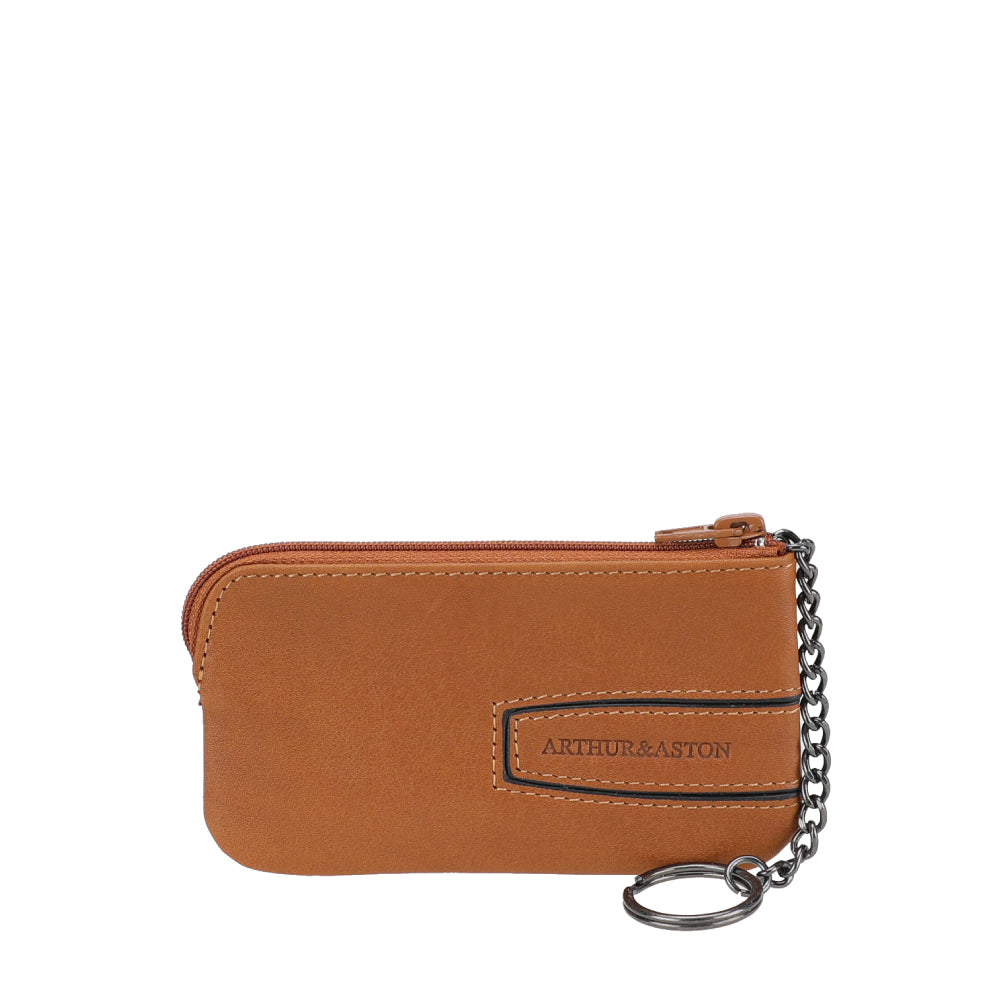 Léon Leather Zippered Coin Purse