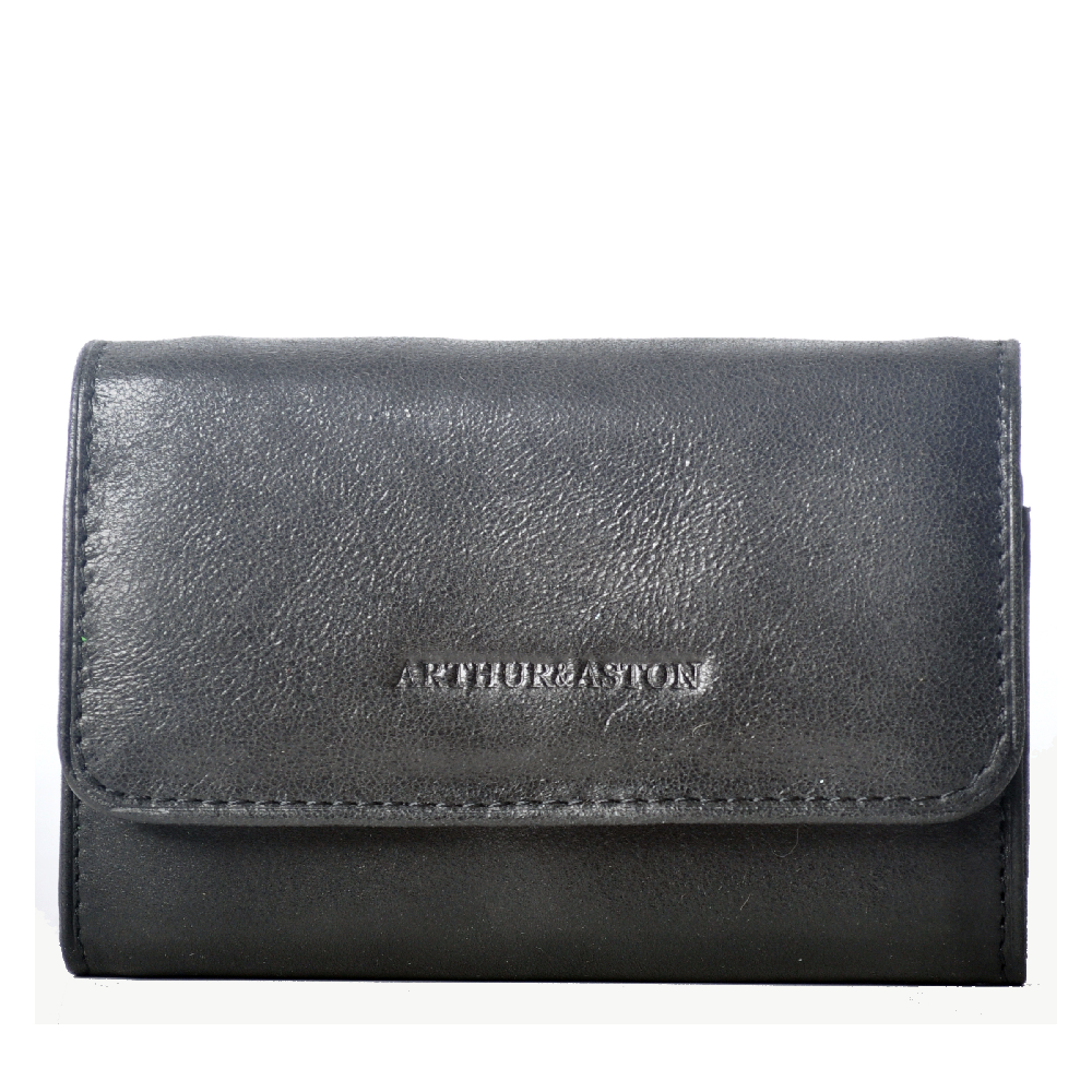 Porte-monnaie et cartes cuir vachette huilé