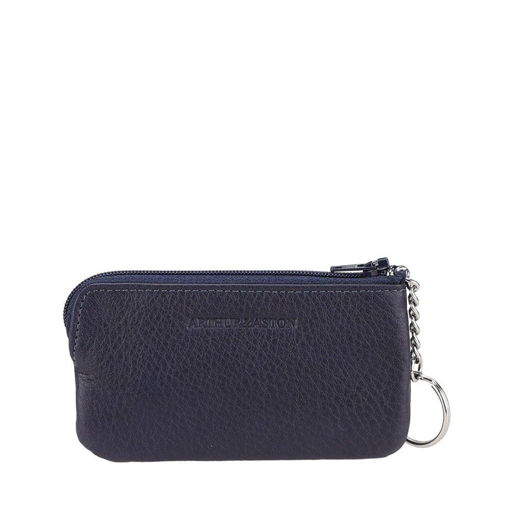 Small Angel Leather Zippered Coin Purse