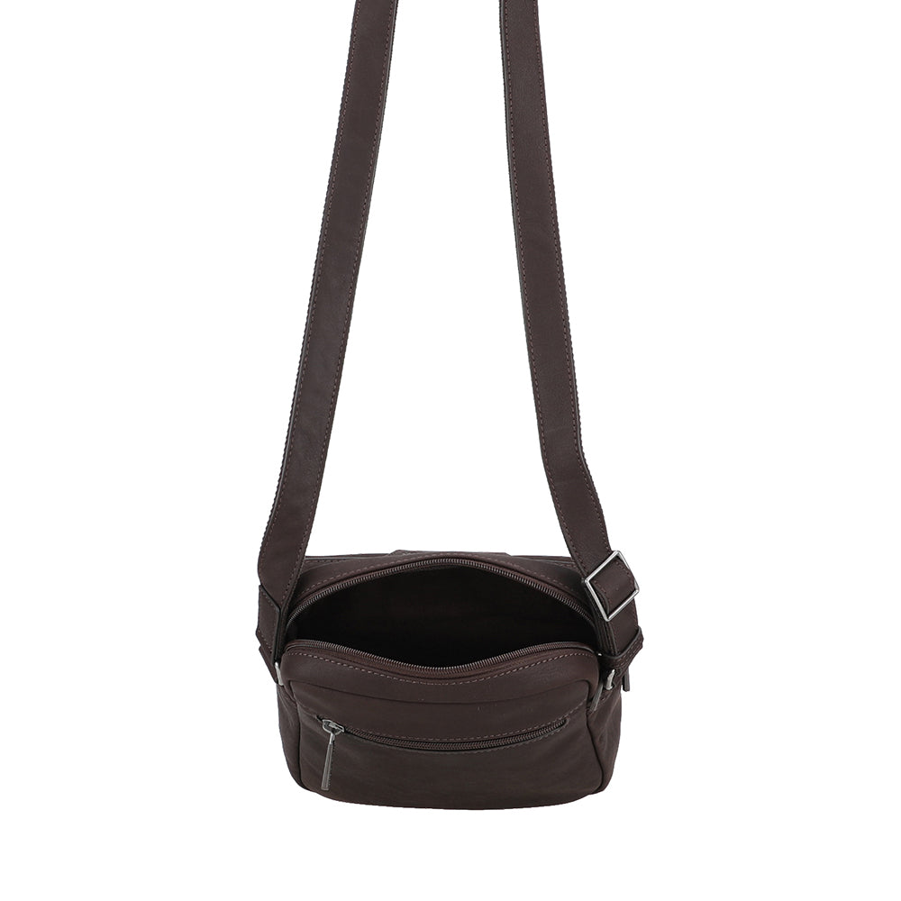 Grand sac travers Arsène cuir