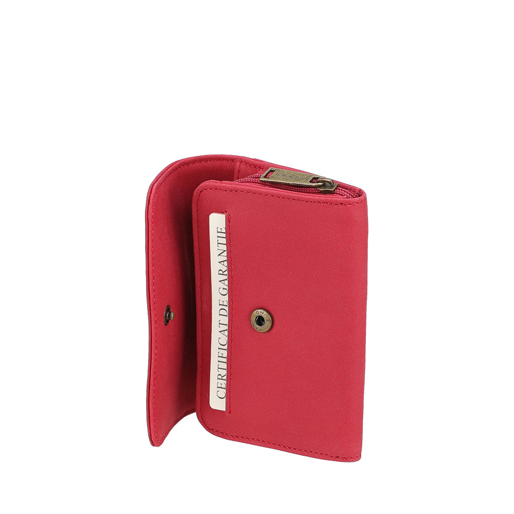 Petit Porte-monnaie pression Maé en cuir