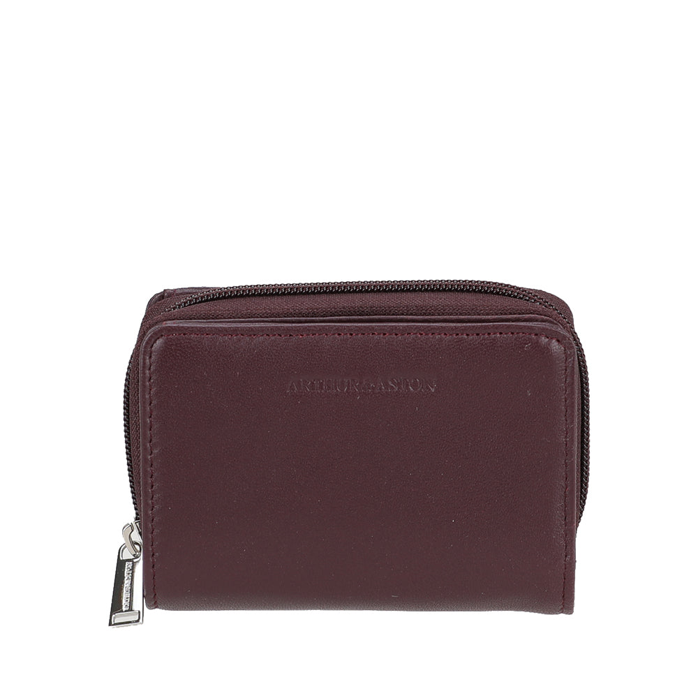 Porte-monnaie et cartes cuir d'agneau Riley