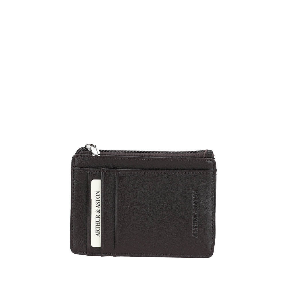 Petit Porte-cartes et monnaie Cuir Agneau Riley