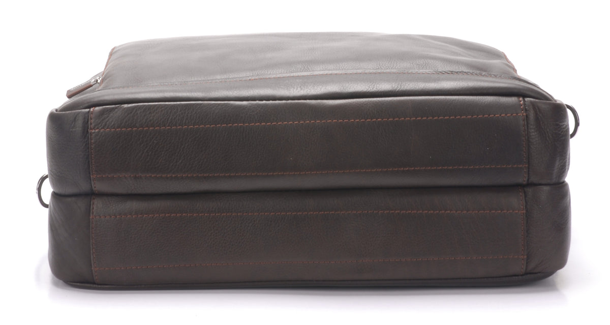 Porte document 2 soufflets cuir vachette et doublure coton