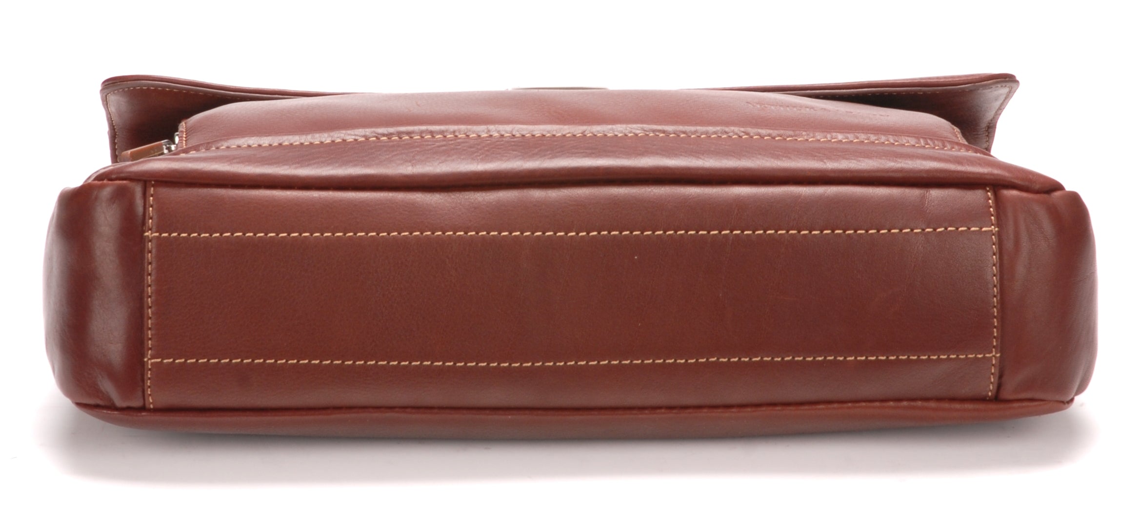 Serviette 1 soufflet cuir vachette et doublure coton