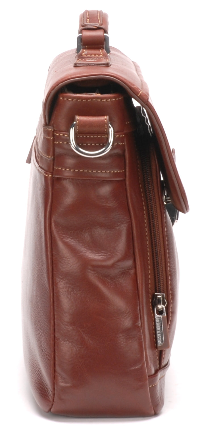 Serviette 1 soufflet cuir vachette et doublure coton