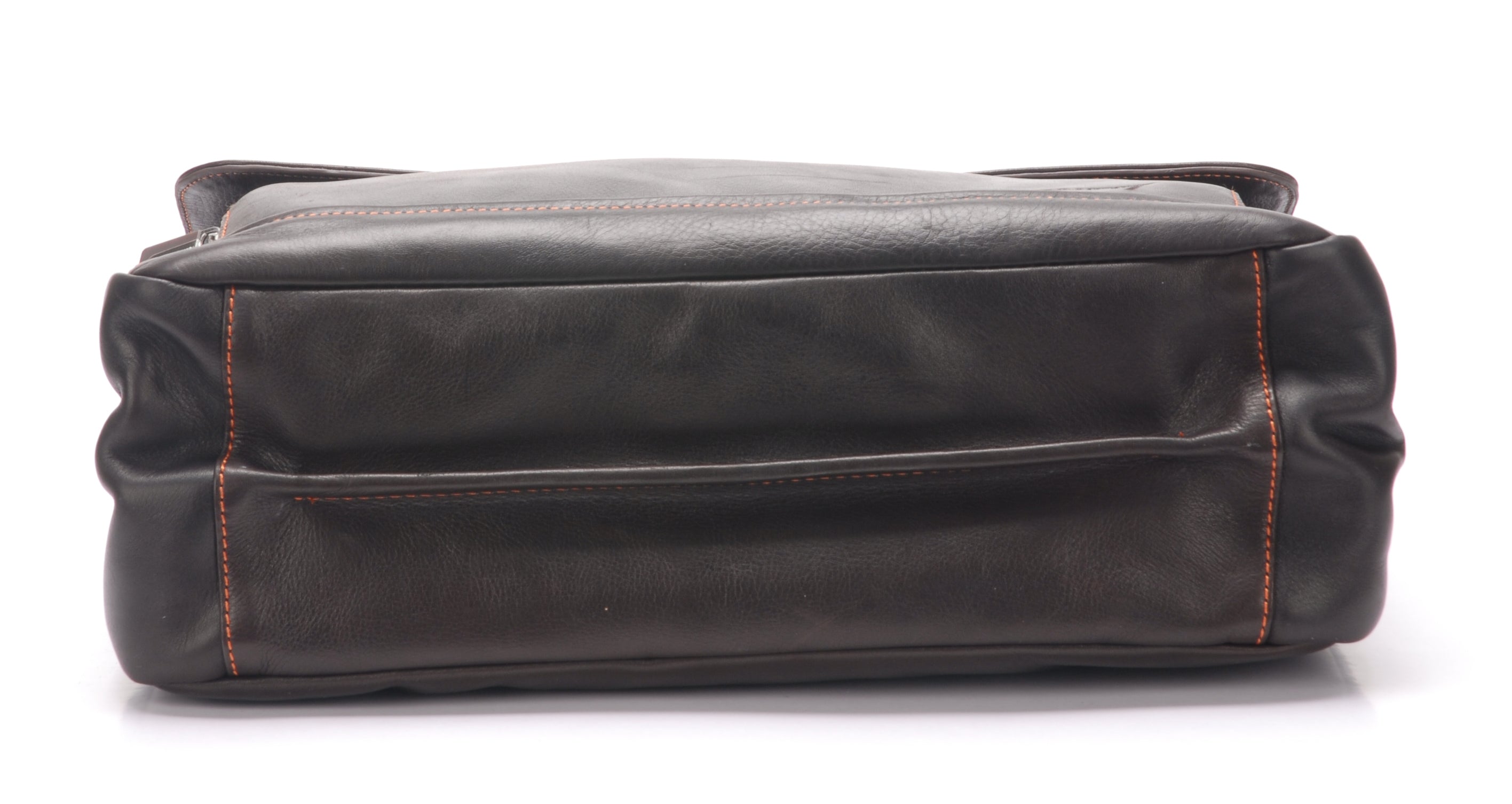Serviette 2 soufflets cuir vachette et doublure coton