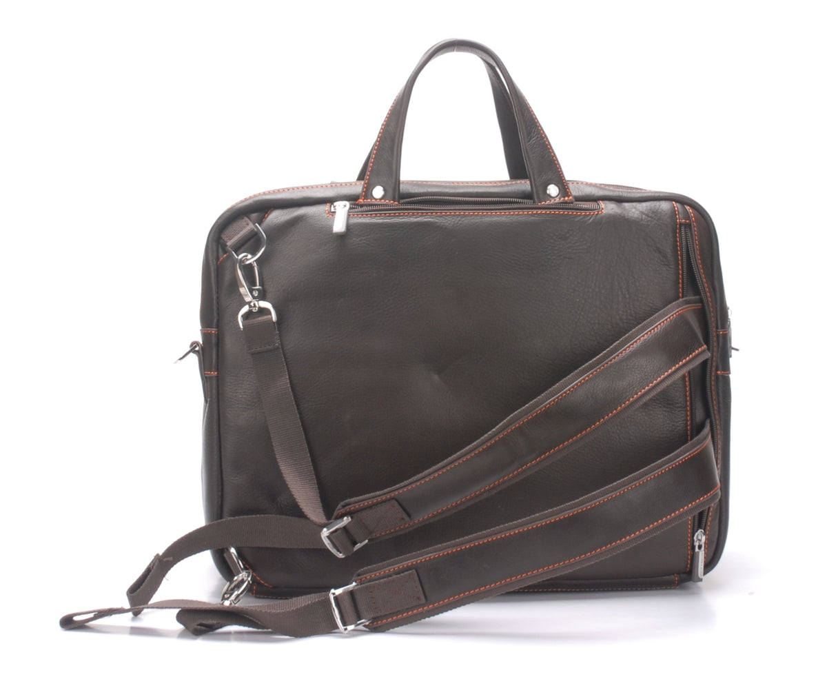 Pablo 3 in 1 briefcase in dipped leather