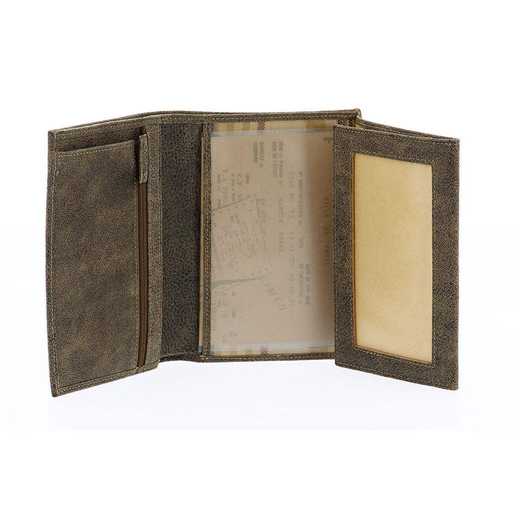 Cristiano destroyed leather wallet