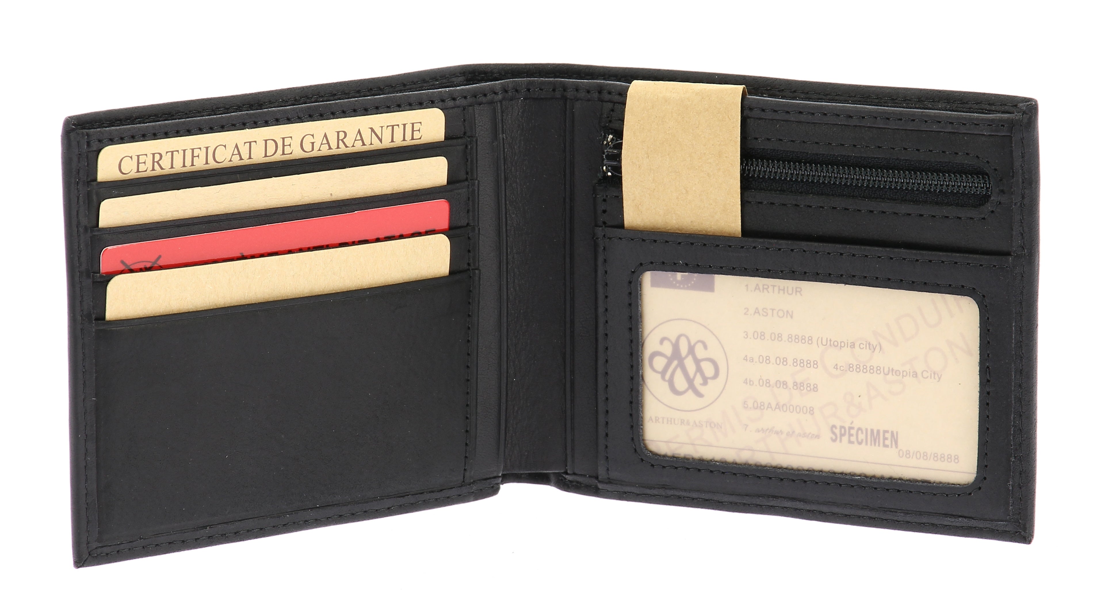 Louis Italian oiled leather wallet