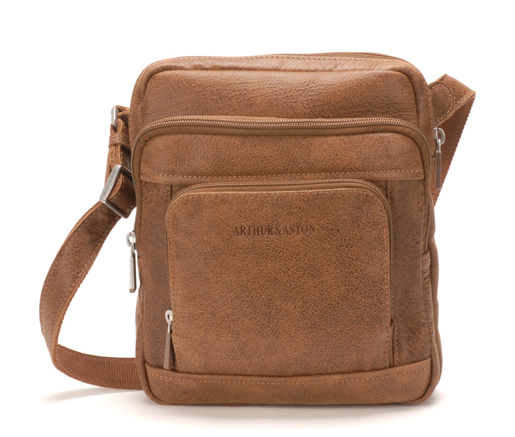 Cristiano small model crossbody bag in destroyed leather