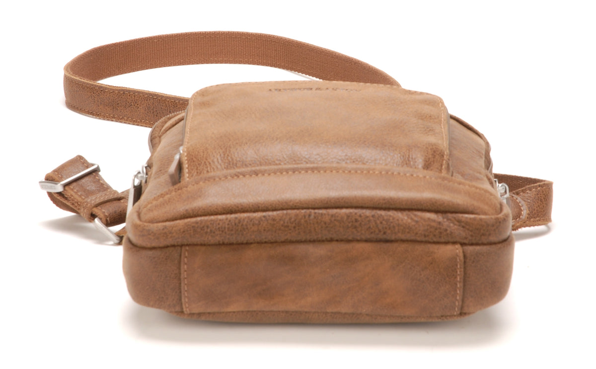 Cristiano small model crossbody bag in destroyed leather