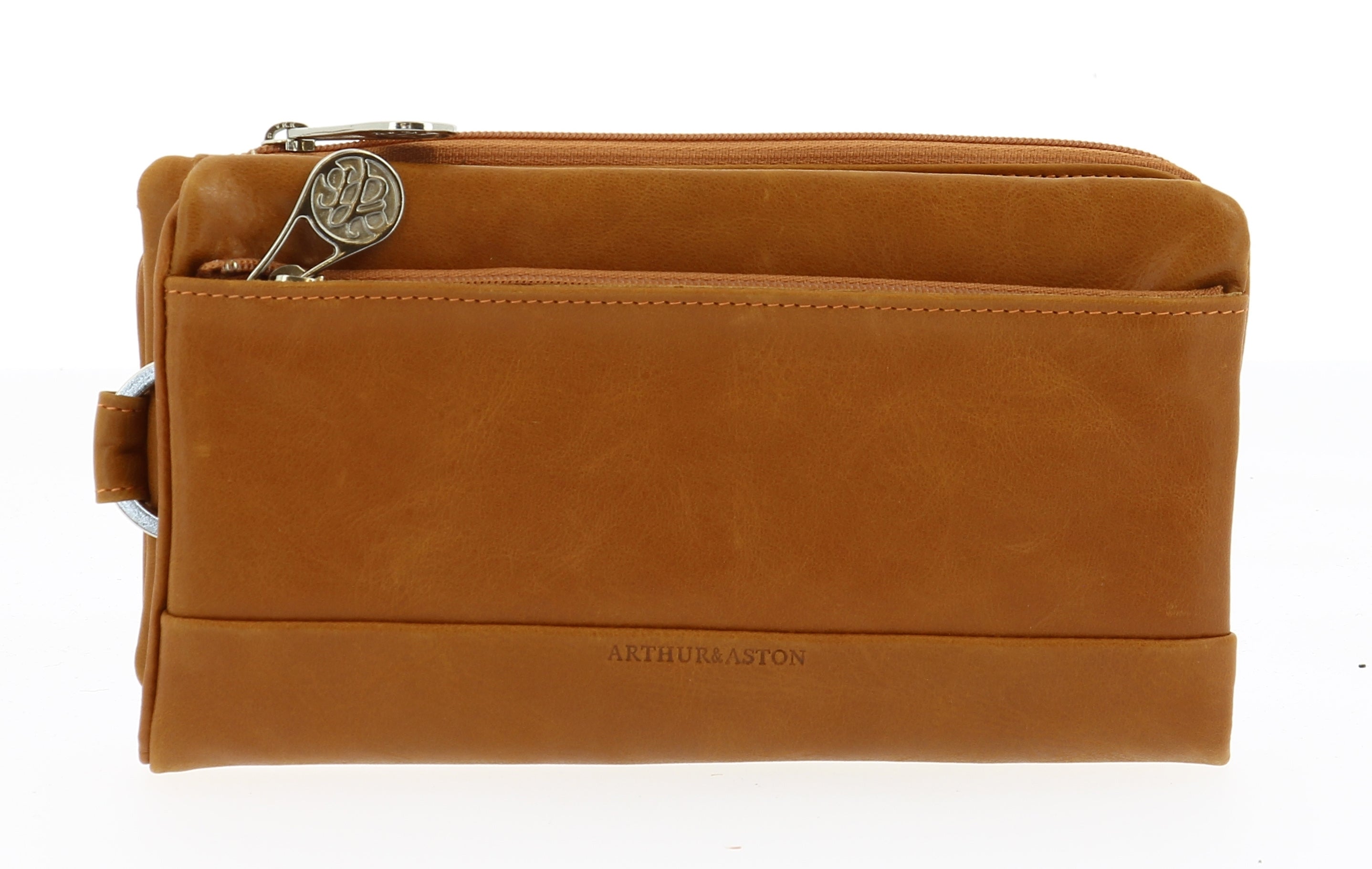 Large oiled leather wallet, Pink