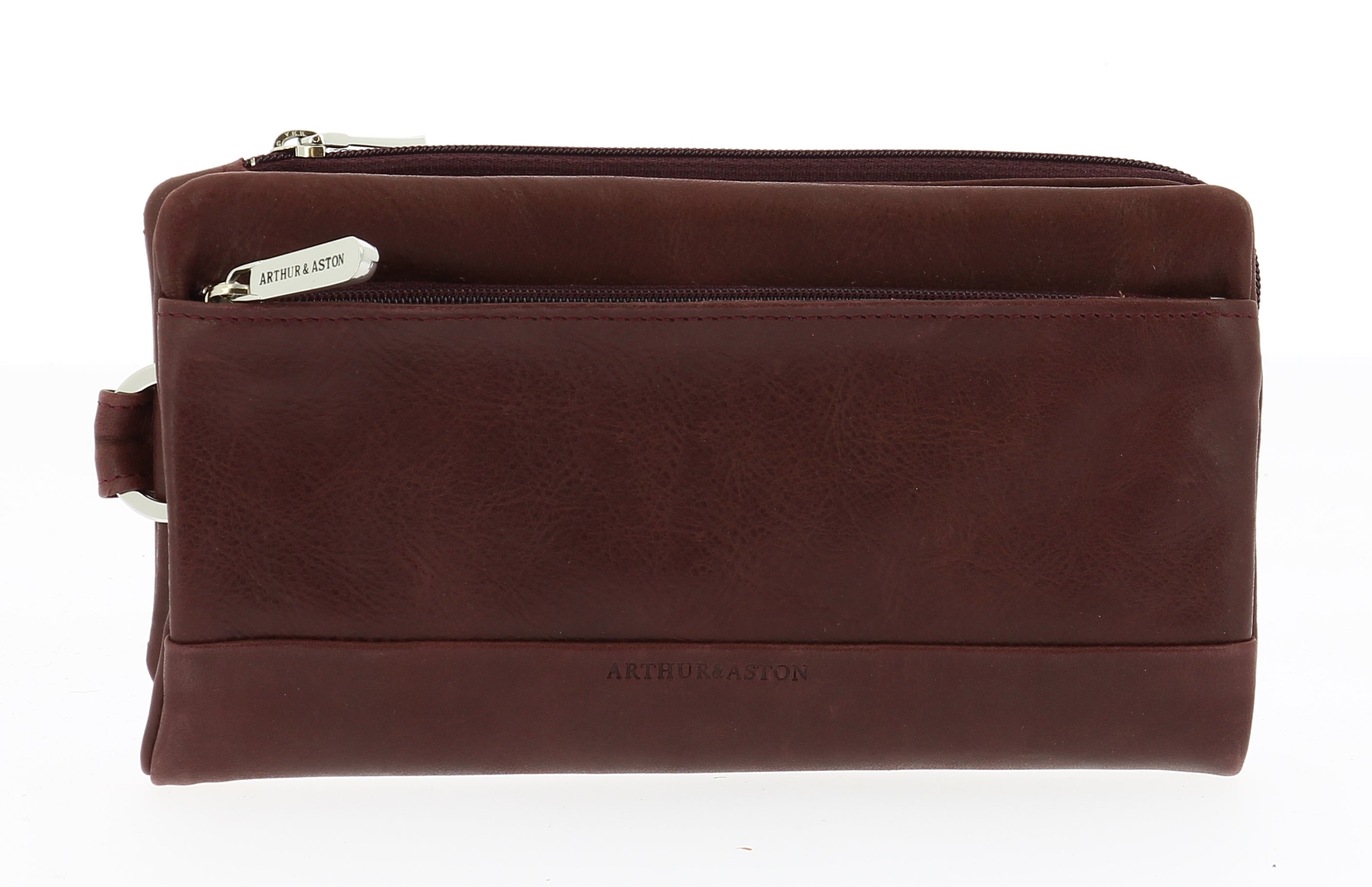 Large oiled leather wallet, Pink