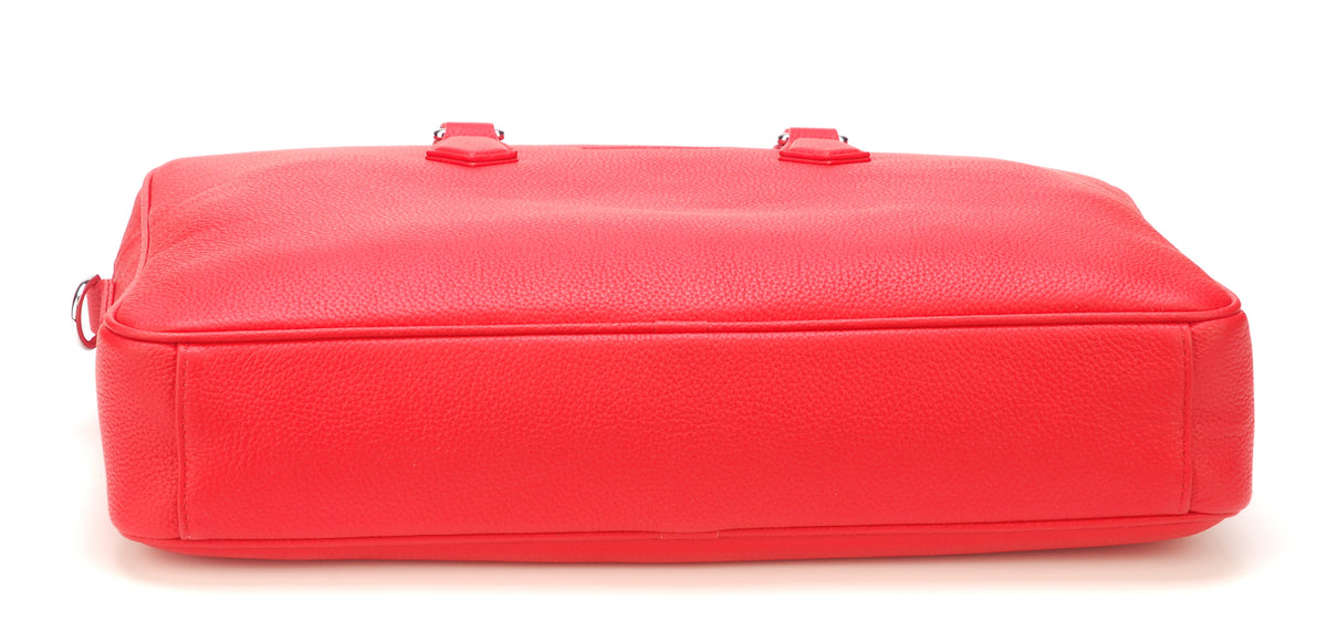 Cowhide leather briefcase