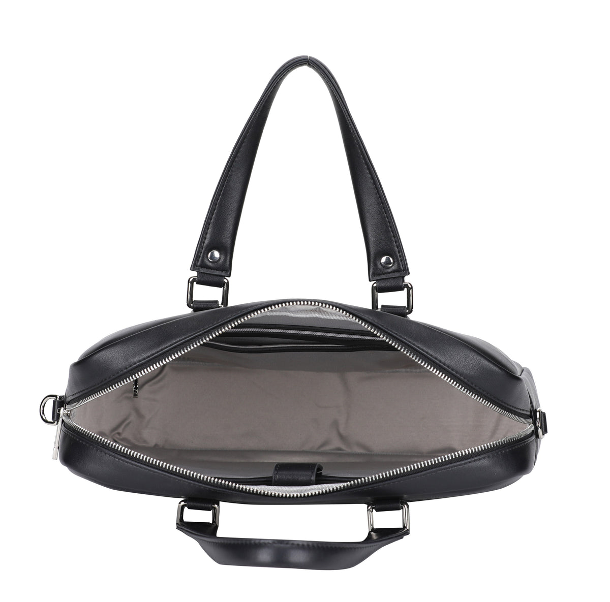 Walter split leather briefcase