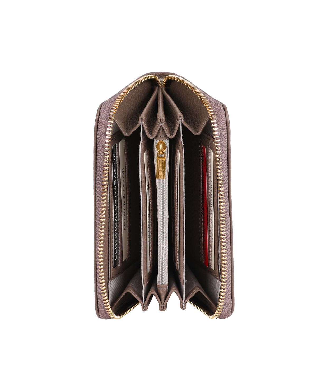Camille leather zipped wallet