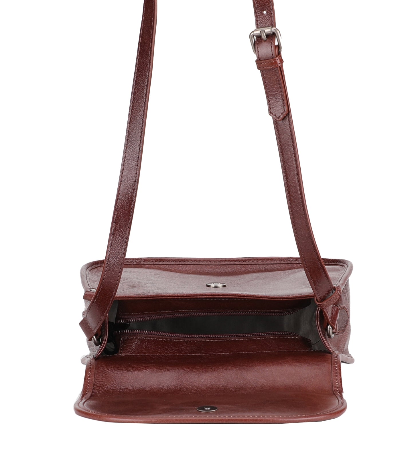 M Edith Leather Shoulder Bag