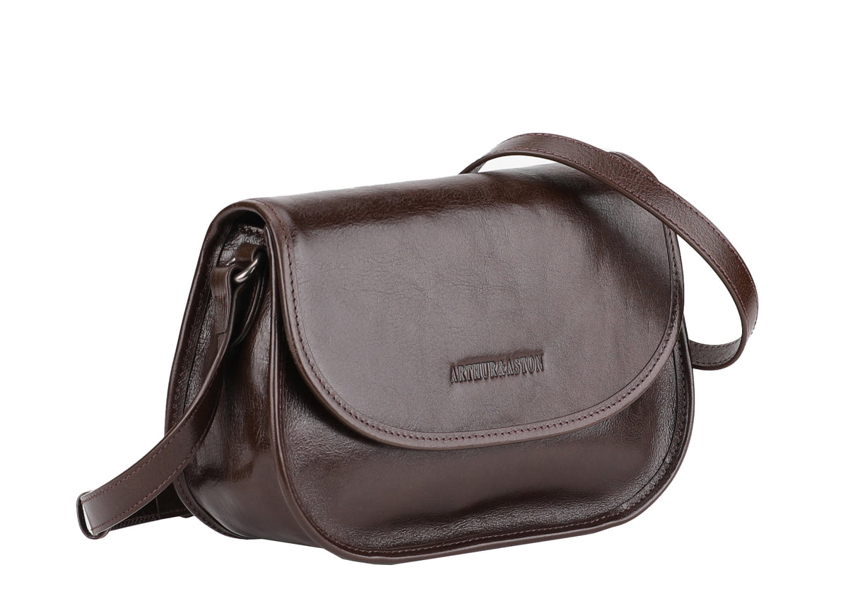 M Edith Leather Shoulder Bag