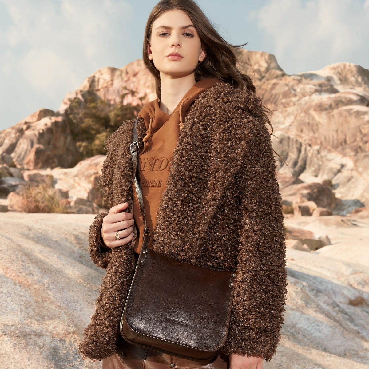 Sac travers M Edith en cuir