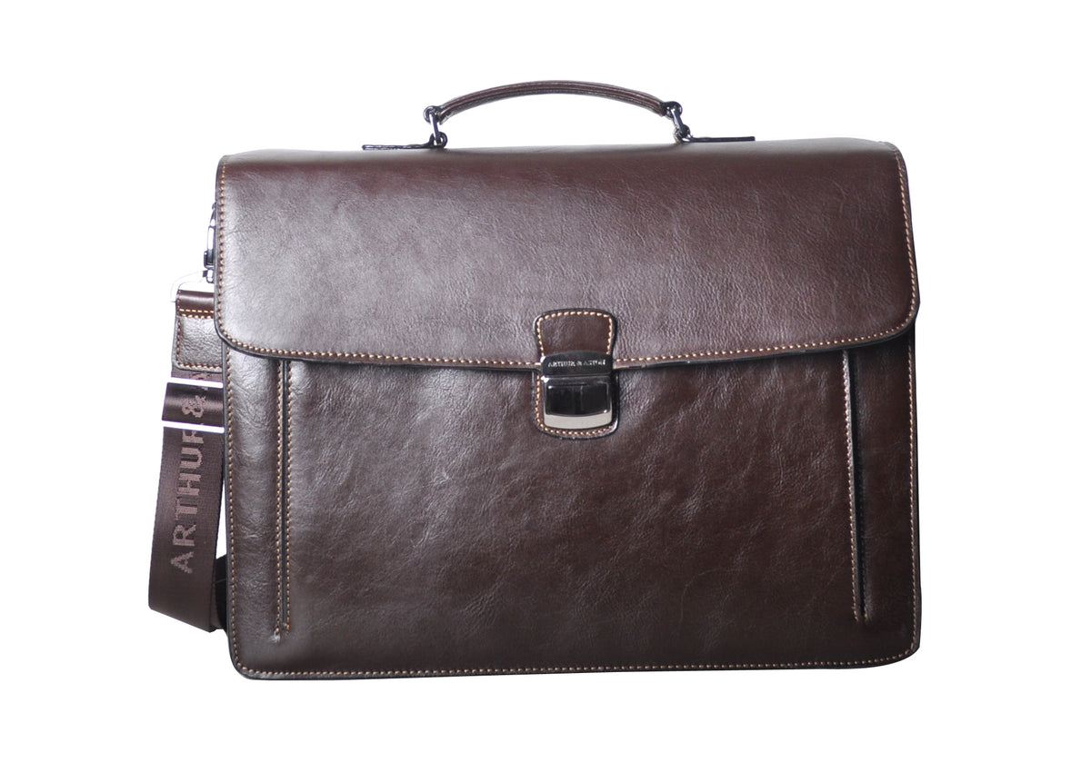 Serviette 2 soufflets Georges cuir vachette