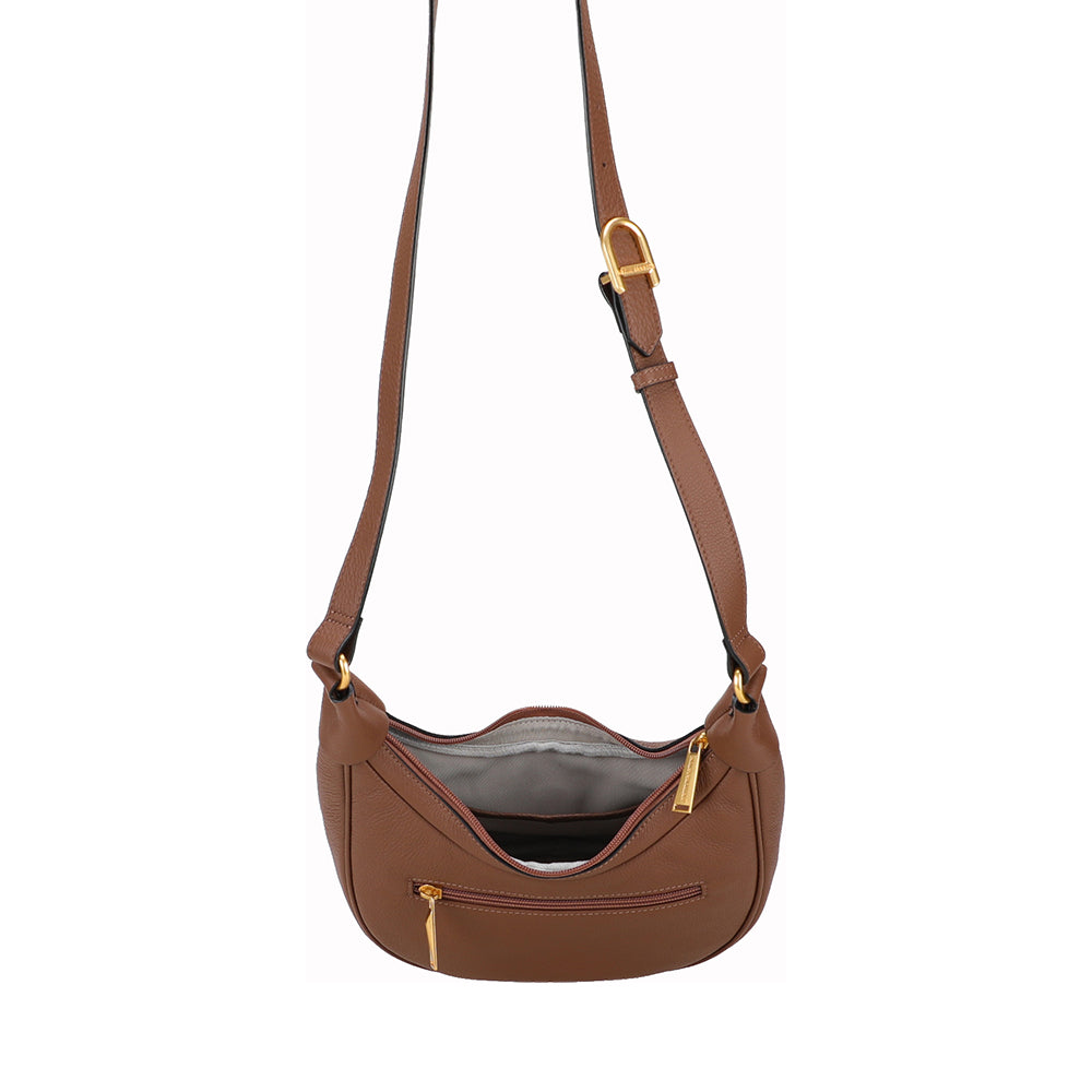 Camille leather shoulder bag