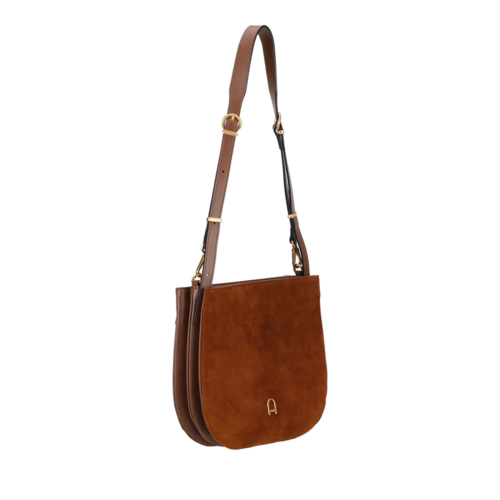 Sac épaule bandoulière Camille cuir Suède