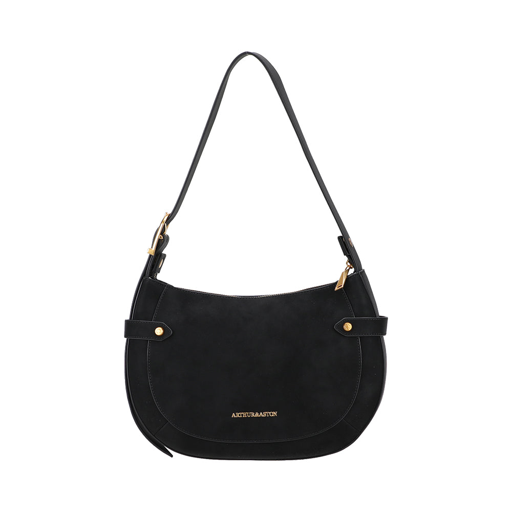 Madelena split leather shoulder bag