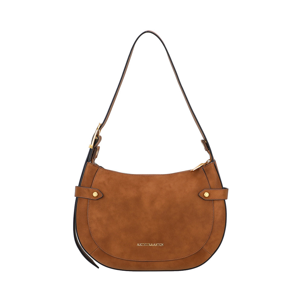 Madelena split leather shoulder bag