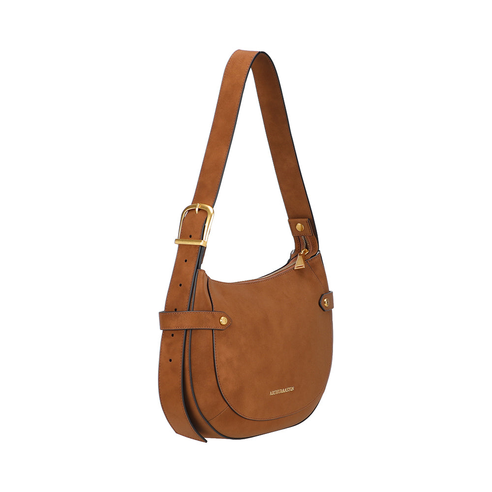 Madelena split leather shoulder bag
