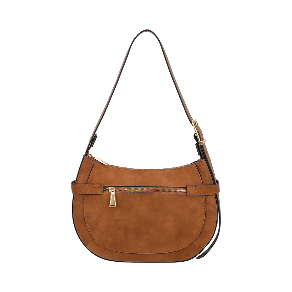 Madelena split leather shoulder bag