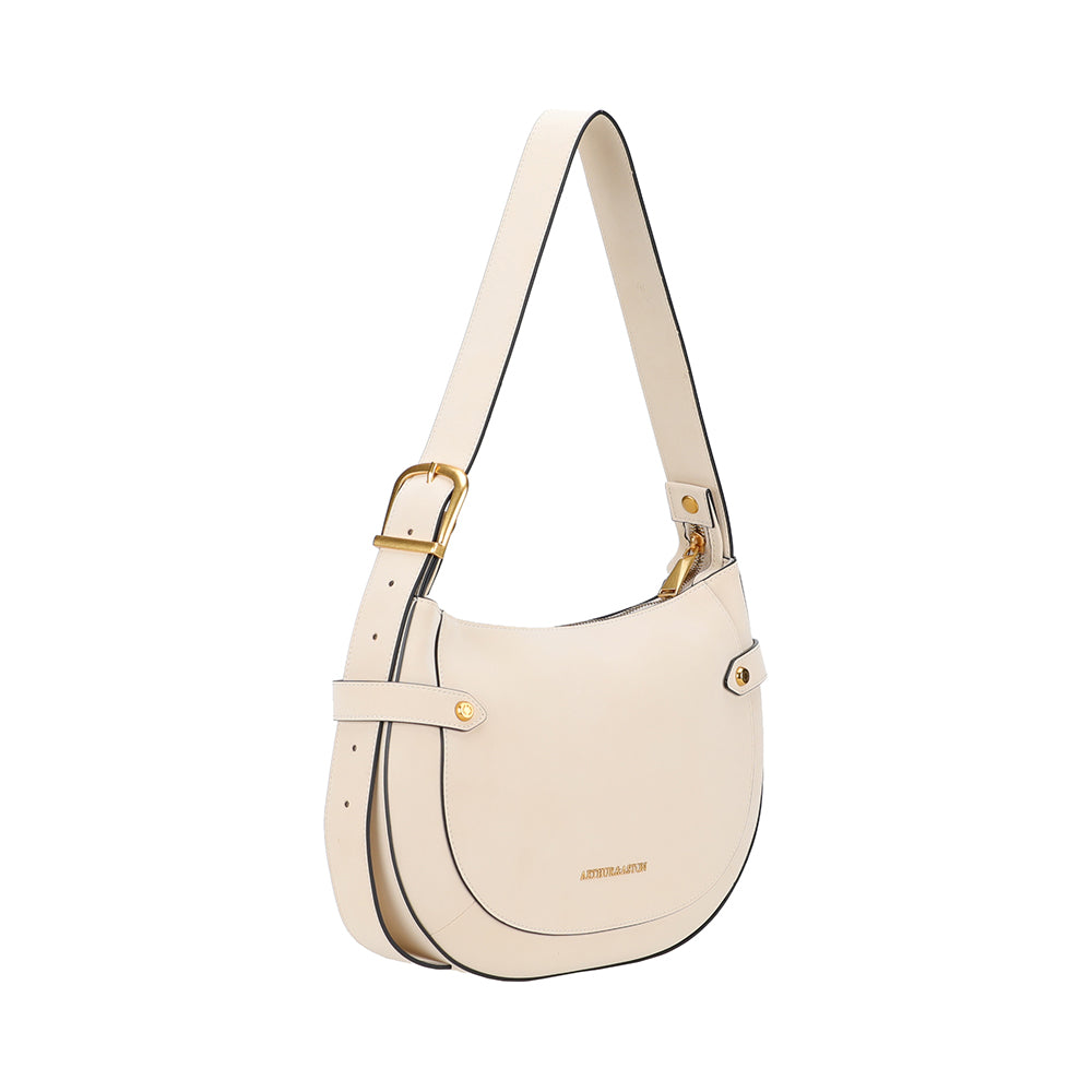 Madelena split leather shoulder bag
