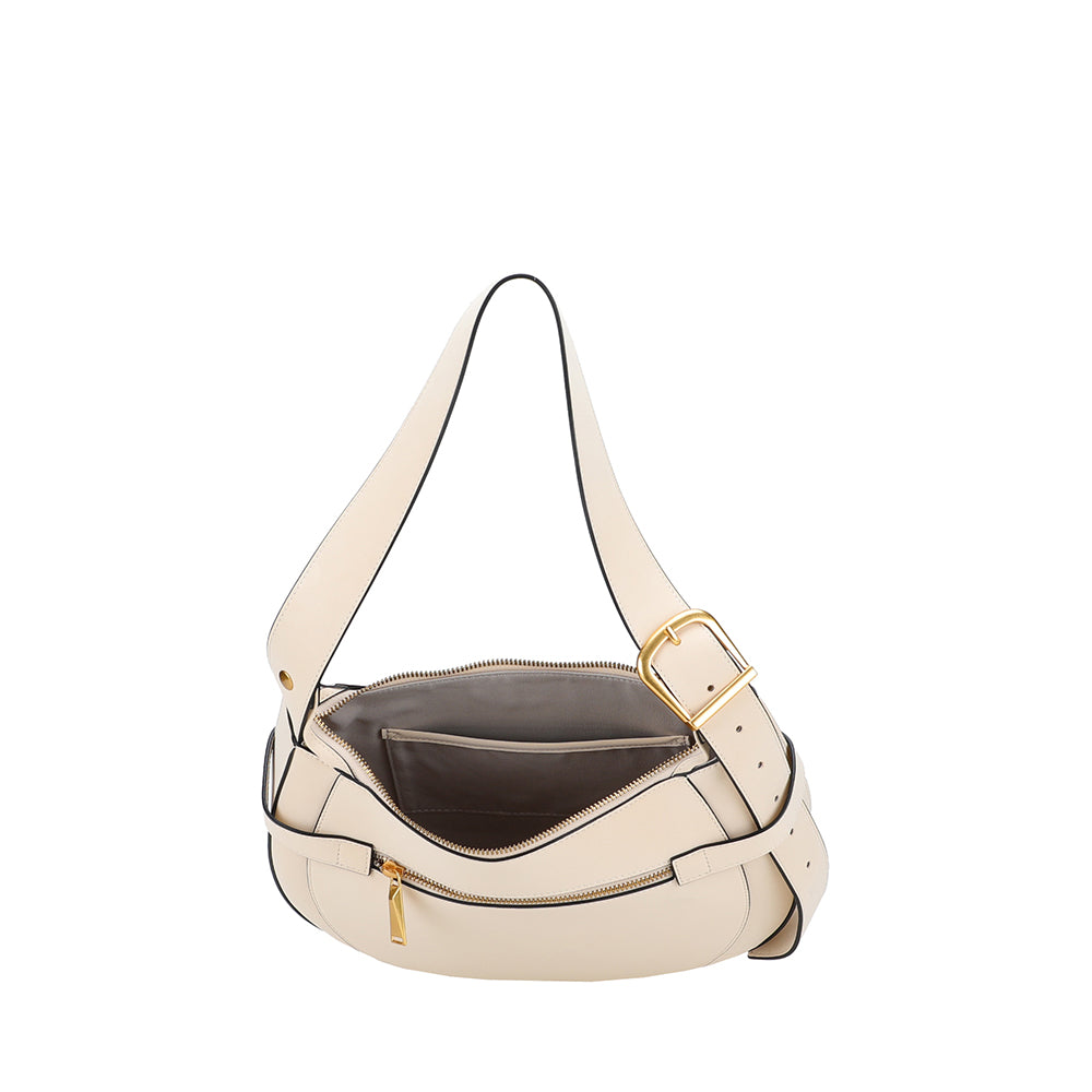 Madelena split leather shoulder bag