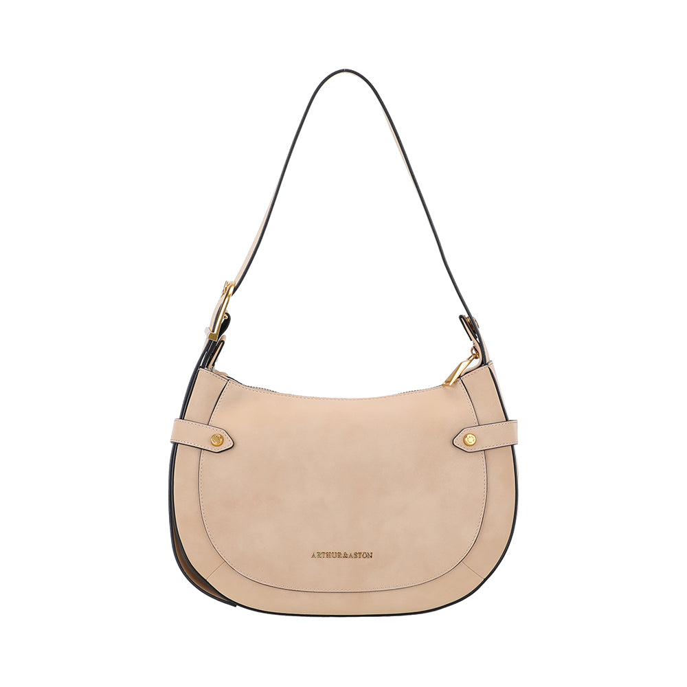 Madelena split leather shoulder bag