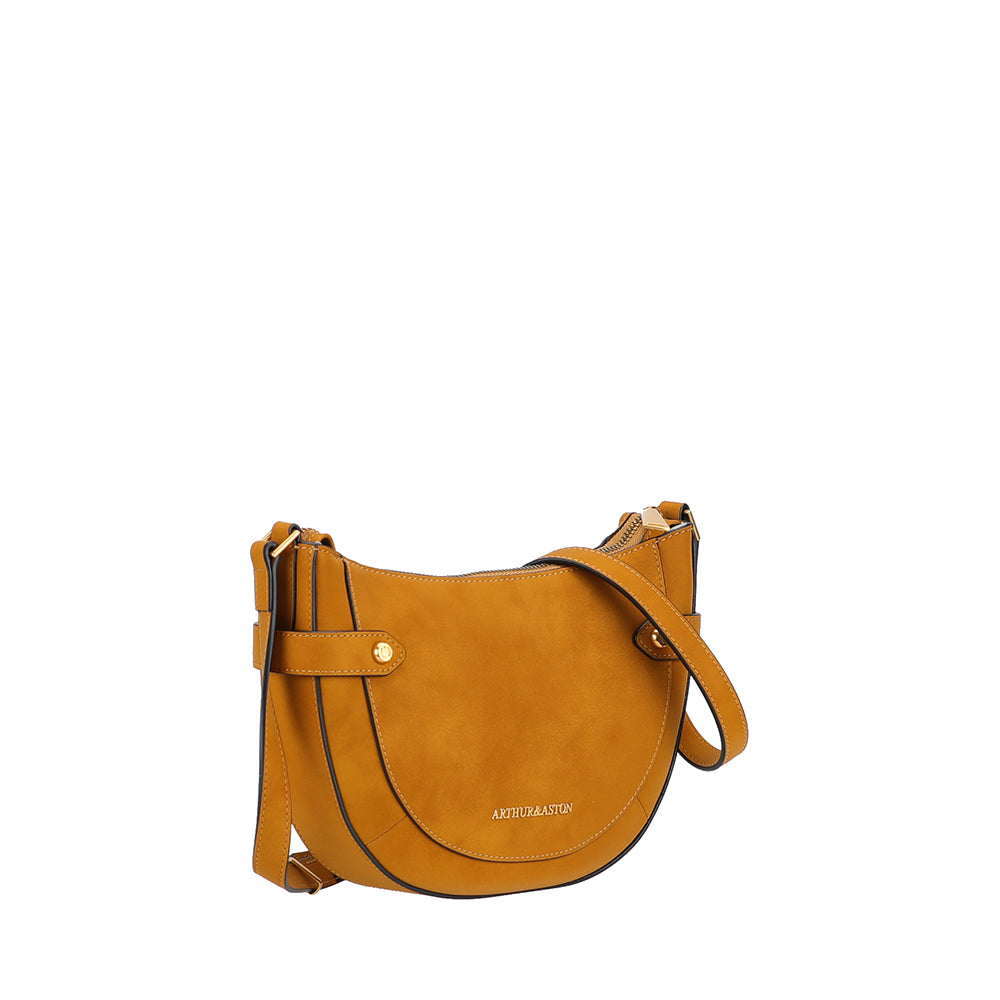 Sac bandoulière croûte de cuir Madelena